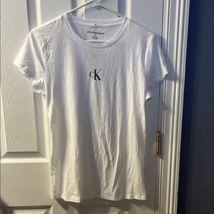 Calvin Klein White Logo Tee